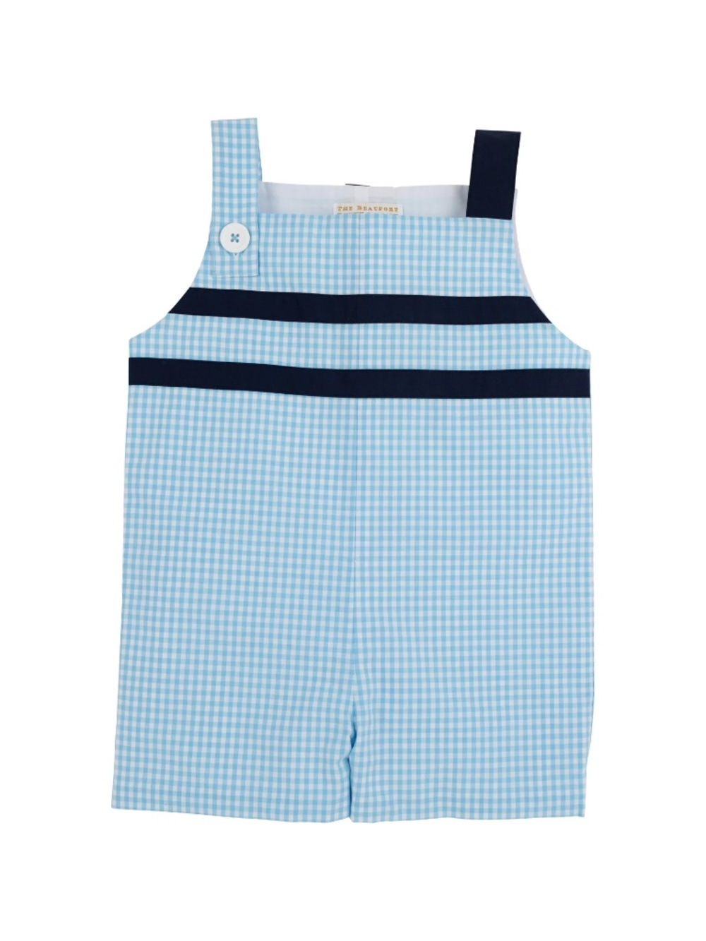 The Beaufort Bonnet Teddy's Jon Jon | Brookline Blue Mini Gingham